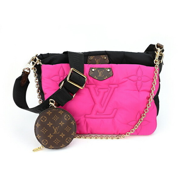 Louis Vuitton Multi Pochette Accessoire Bag LV Pillow Black Pink - Picture 1 of 15
